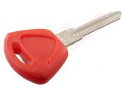 Generic product - Red left guide blade fixed key without hole for transponder for Triumph motorcycles